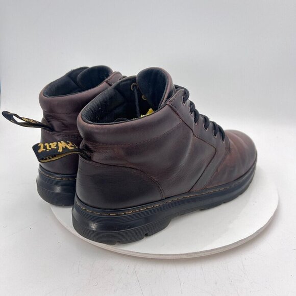 Dr. Martens Bonny Leather Men Size 10 Dark Brown Round Toe Ankle Chukka Boot - Picture 5 of 12